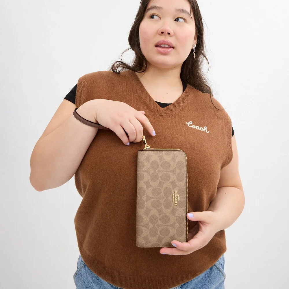 Coach signature coated